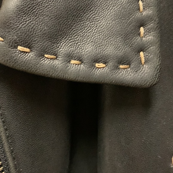 SALE ❤️❤️❤️ Genuine black Leather Coat Jacket - Picture 3 of 5